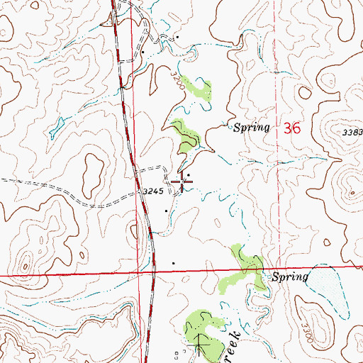 Topographic Map of 27N23E36CBD_02 Well, MT