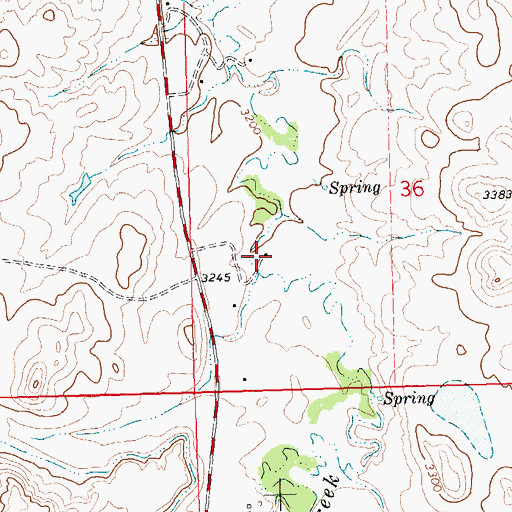 Topographic Map of 27N23E36CBD_03 Well, MT
