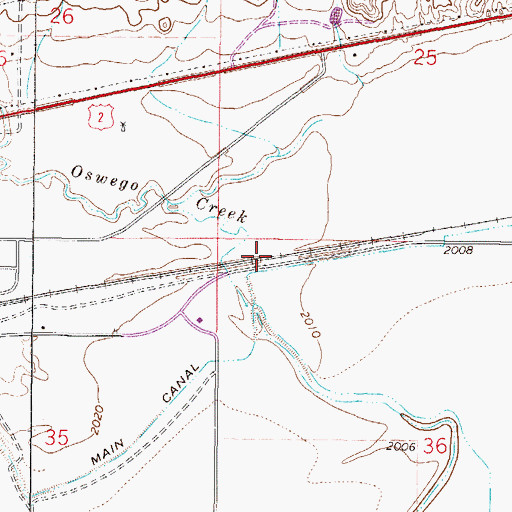 Topographic Map of 27N45E36BB__01 Well, MT