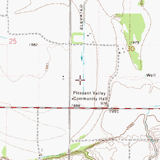 Topographic Map of 27N48E30CC__01 Well, MT