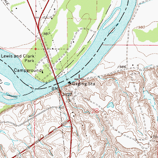 Topographic Map of 27N48E28BD__01 Well, MT