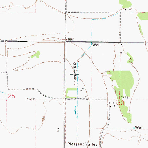 Topographic Map of 27N48E30BC__01 Well, MT
