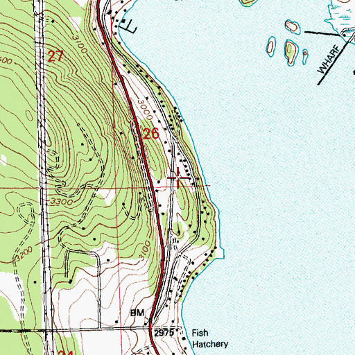 Topographic Map of 27N21W26CDCC01 Well, MT