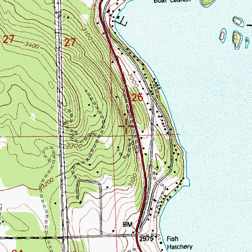 Topographic Map of 27N21W26CC__01 Well, MT