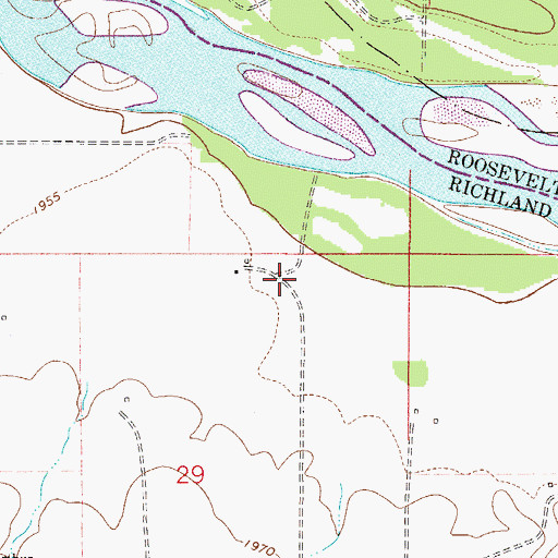 Topographic Map of 27N51E29AB__01 Well, MT