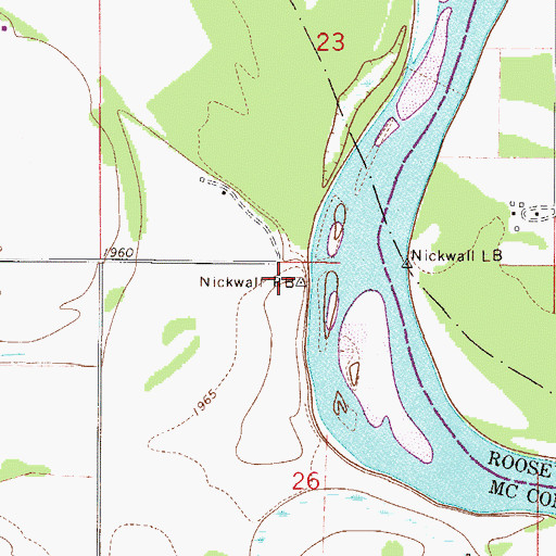 Topographic Map of 27N50E26BA__01 Well, MT