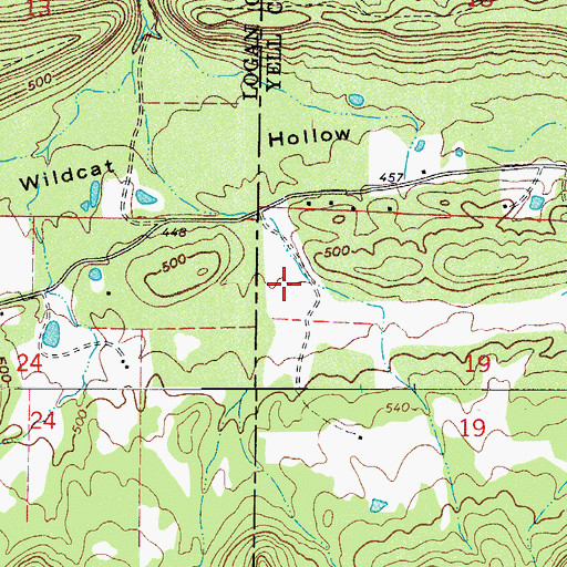 Topographic Map of Mount Nebo Oil and Gas Field, AR
