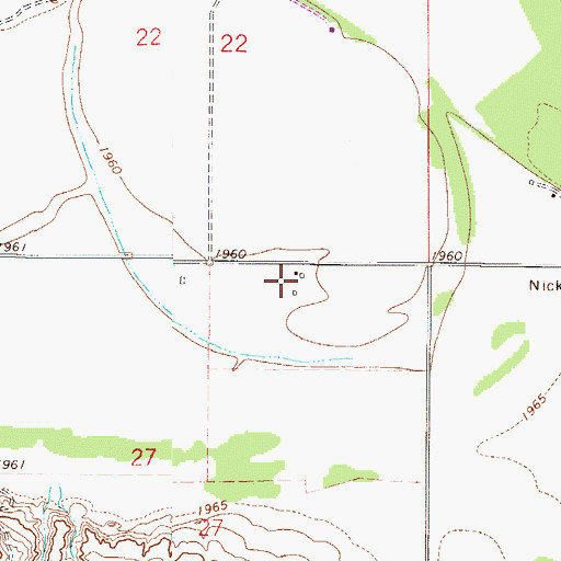Topographic Map of 27N50E27AB__02 Well, MT