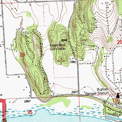 Topographic Map of 27N20W26DA__01 Well, MT