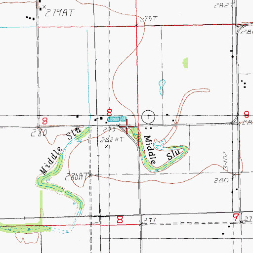 Topographic Map of Austin School (historical), AR