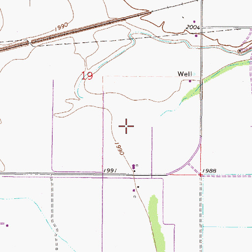 Topographic Map of 27N47E19DC__01 Well, MT