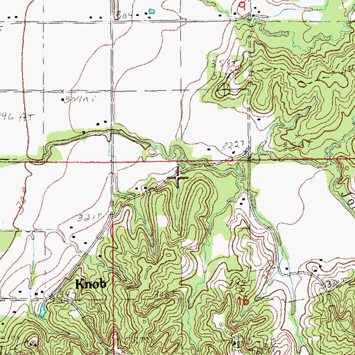 Topographic Map of Bethlehem Cemetery, AR