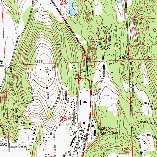 Topographic Map of 27N20W25AB__01 Well, MT