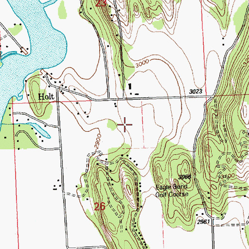 Topographic Map of 27N20W26AB__01 Well, MT