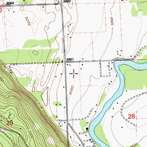 Topographic Map of 27N19W28BB__01 Well, MT