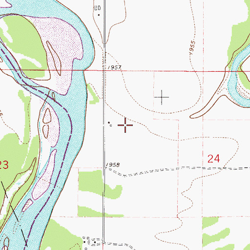 Topographic Map of 27N50E24BC__02 Well, MT