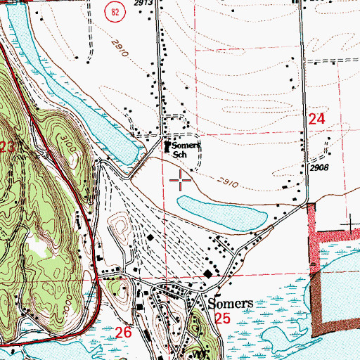 Topographic Map of 27N21W24CB__01 Well, MT