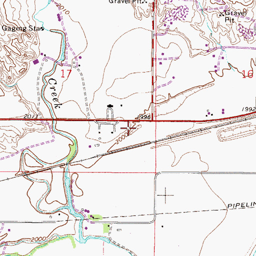 Topographic Map of 27N47E17DD__01 Well, MT