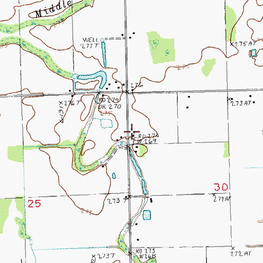Topographic Map of Calls School (historical), AR