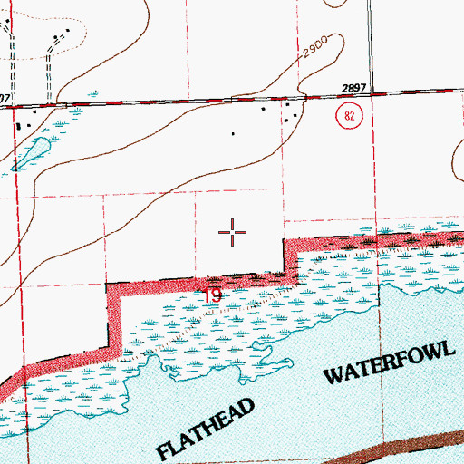 Topographic Map of 27N20W19AC__01 Well, MT