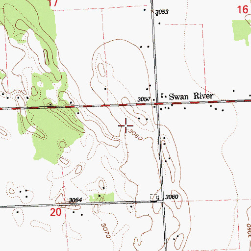 Topographic Map of 27N19W20AA__02 Well, MT