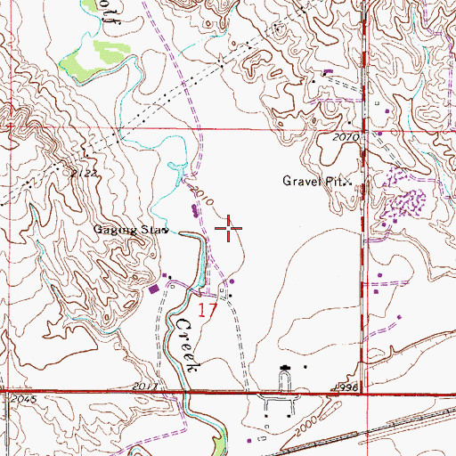 Topographic Map of 27N47E17AC__02 Well, MT