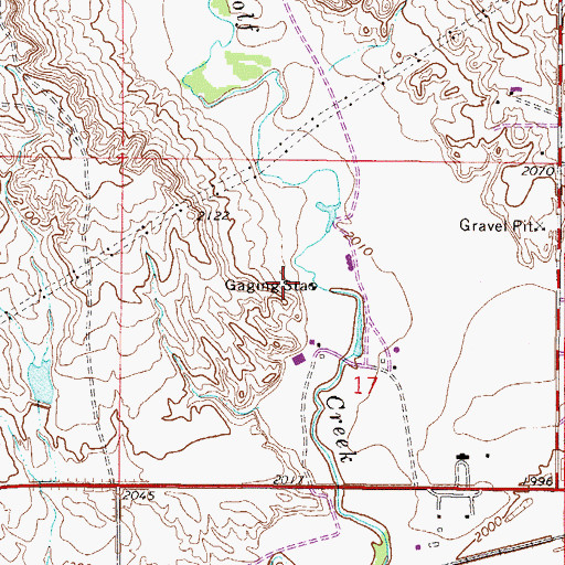 Topographic Map of 27N47E17BD__02 Well, MT