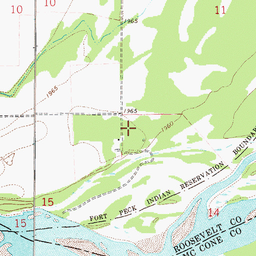 Topographic Map of 27N49E14BB__02 Well, MT