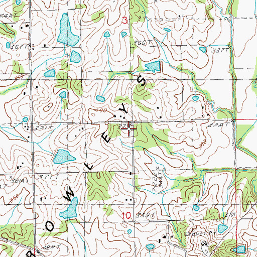 Topographic Map of Fair View School (historical), AR