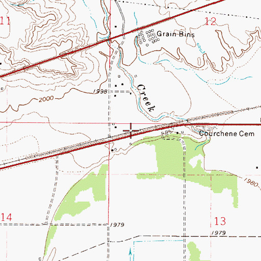 Topographic Map of 27N47E13BB__01 Well, MT