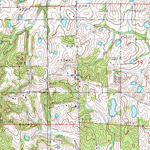 Topographic Map of Forty-Four School (historical), AR