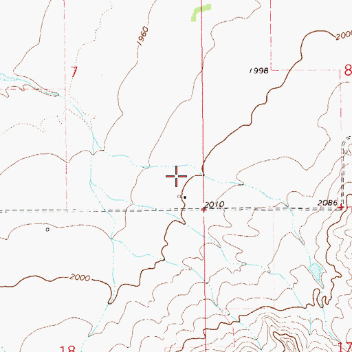 Topographic Map of 27N59E07DD__01 Well, MT