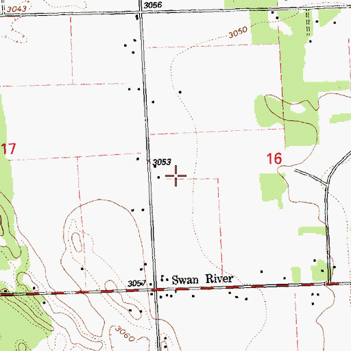Topographic Map of 27N19W16CB__01 Well, MT