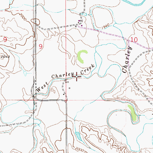 Topographic Map of 27N53E10CC__01 Well, MT