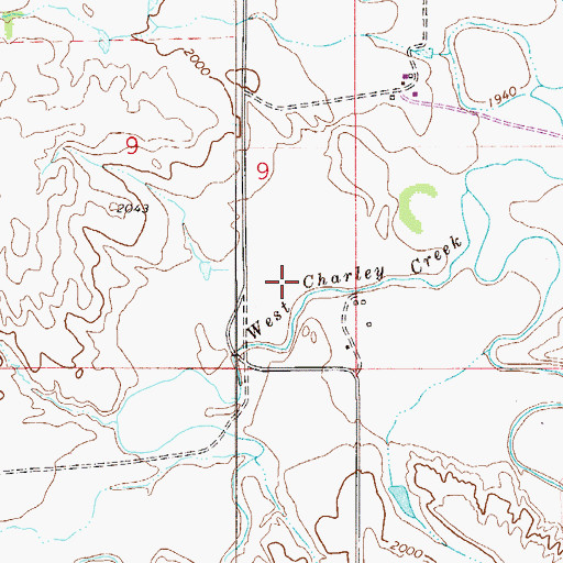 Topographic Map of 27N53E09DD__01 Well, MT
