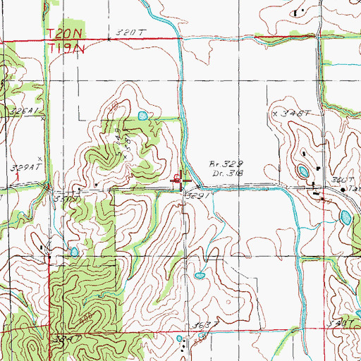 Topographic Map of Glass School (historical), AR