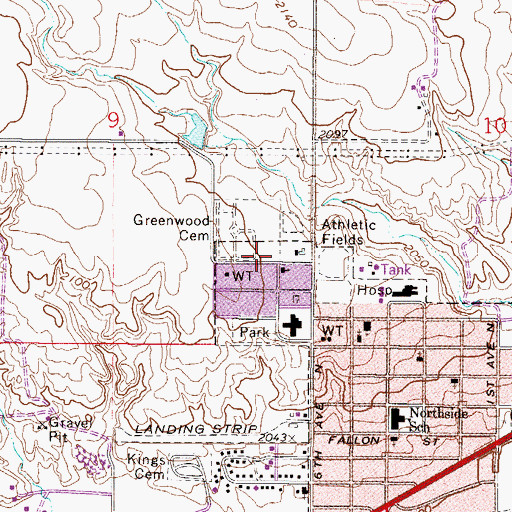 Topographic Map of 27N47E09DD__01 Well, MT