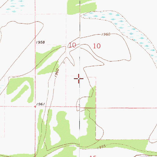 Topographic Map of 27N50E10CD__01 Well, MT