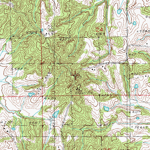 Topographic Map of Gravel Hill Church (historical), AR