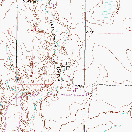Topographic Map of 27N46E11DD__01 Well, MT