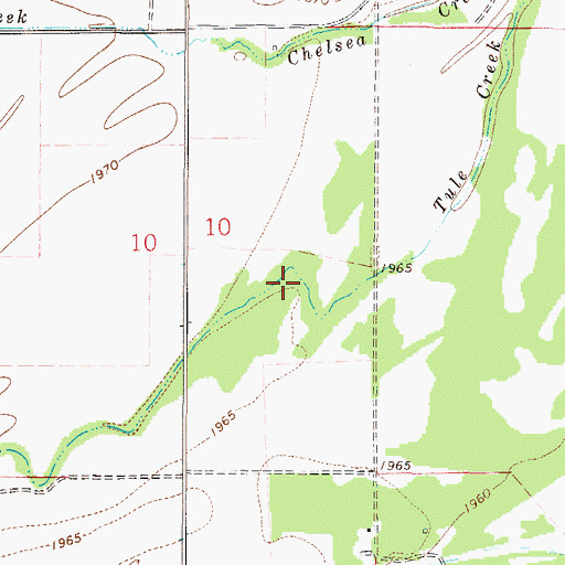 Topographic Map of 27N49E10DA__01 Well, MT