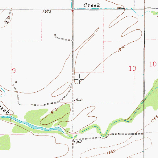 Topographic Map of 27N49E10CB__01 Well, MT