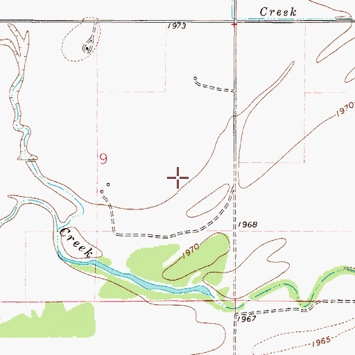 Topographic Map of 27N49E09DA__01 Well, MT