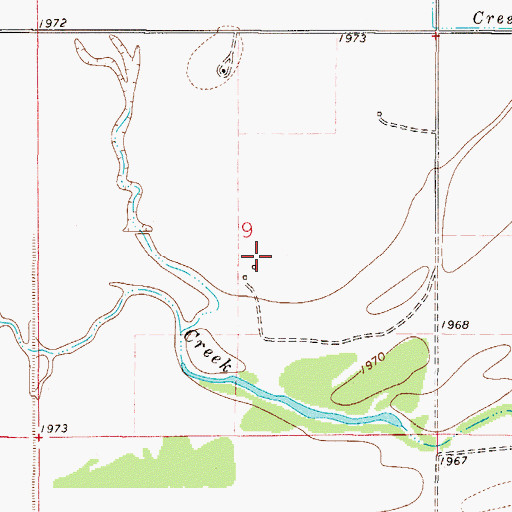 Topographic Map of 27N49E09DB__01 Well, MT