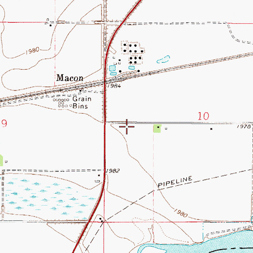 Topographic Map of 27N48E10CB__02 Well, MT