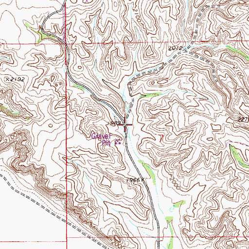 Topographic Map of 27N57E07BDCA01 Well, MT