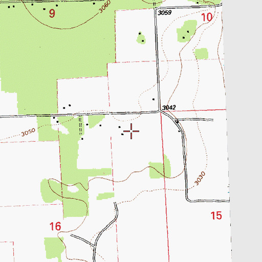 Topographic Map of 27N19W16AA__01 Well, MT