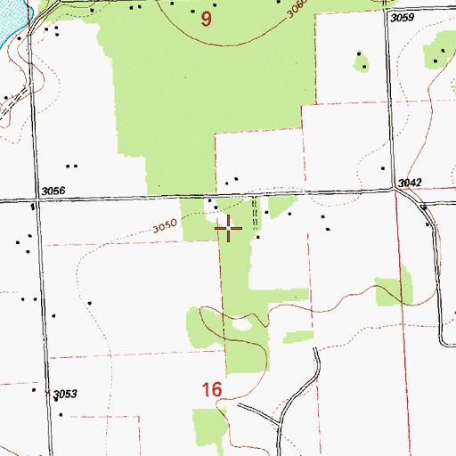 Topographic Map of 27N19W16ABBD01 Well, MT