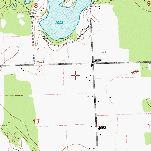 Topographic Map of 27N19W17AA__01 Well, MT