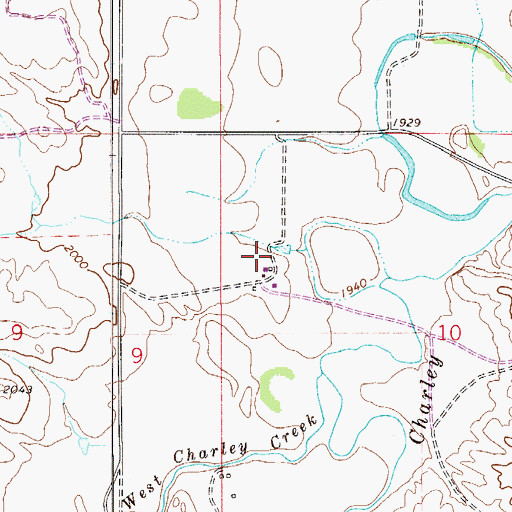 Topographic Map of 27N53E10BC__02 Well, MT